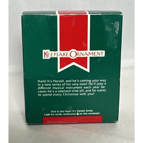 Hark! It’s Herald 1989 Hallmark Collector's Series Keepsake Ornament 1st - Picture 3 of 5